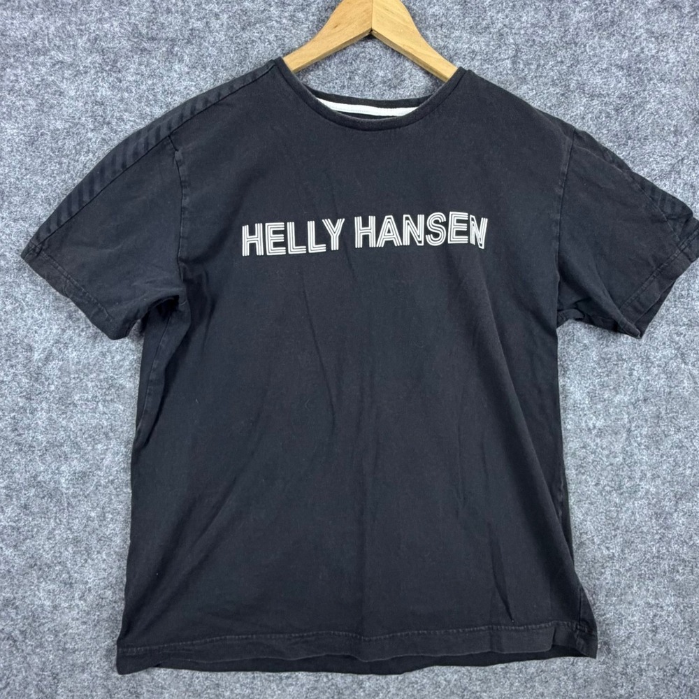 Helly‎ Hansen T-Shirt Womens Large Black Short Sleeve Logo Graphic